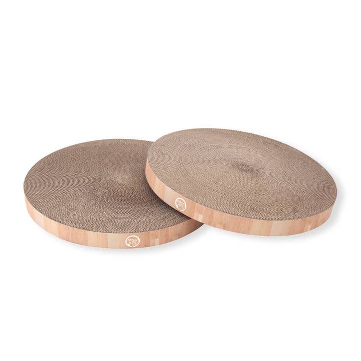 Cozy Cat Scratcher Bowl Replacement Pad XL (eikenhout, set van 2) voor wholesale door MOON-X USA, INC.