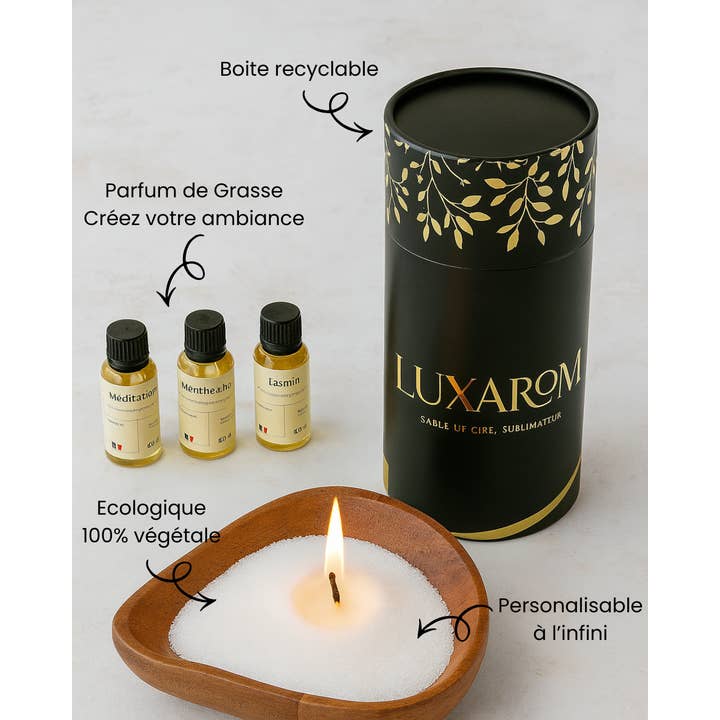 Luxarom - Wholesale Jar/filled candle - The Essential Luxarom-Candle Sand2
