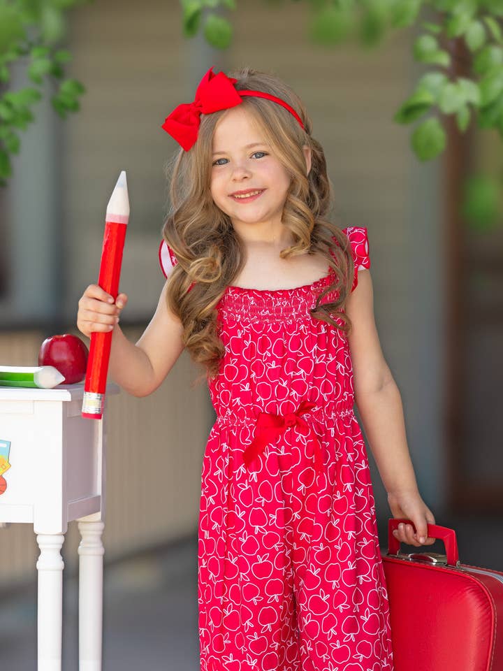 Class Muse Red Apple Jumpsuit for wholesale on Faire4