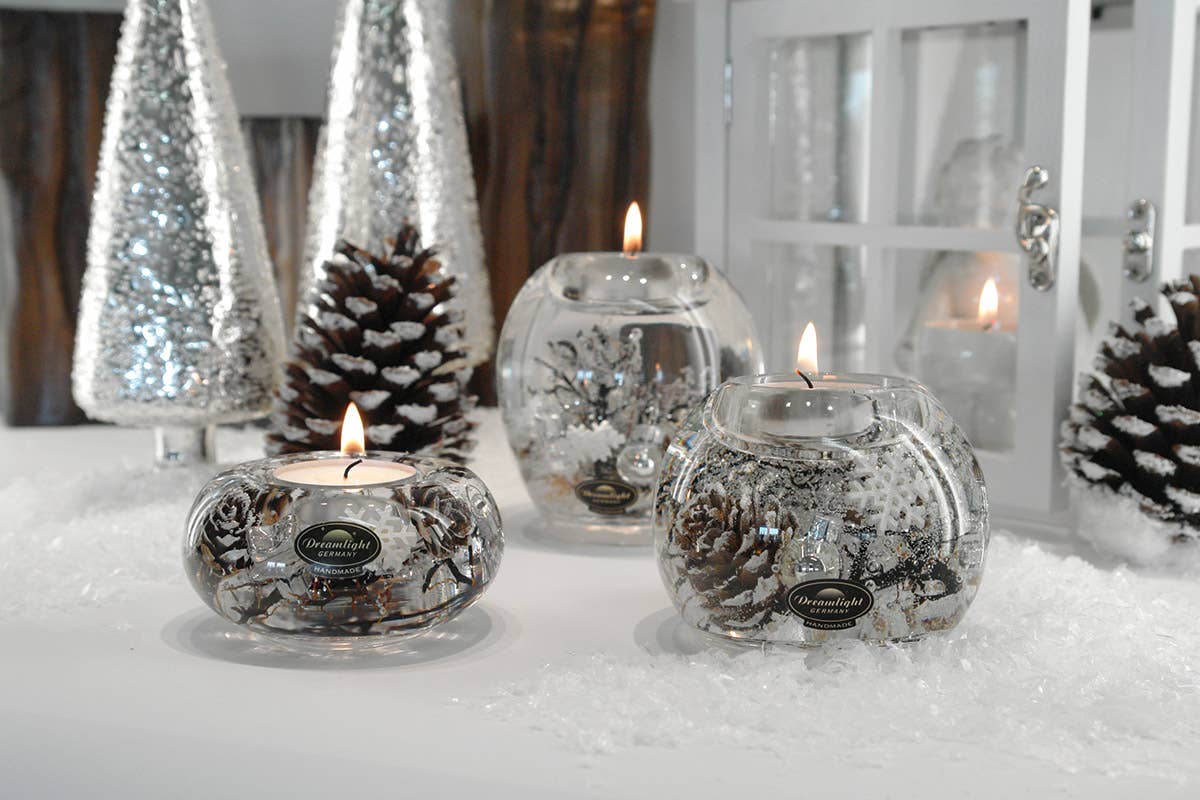 Gilde Handwerk Macrander GmbH & Co. KG - Wholesale Jar/Filled Candle - Dream UFO Smart Winter Story VE 61