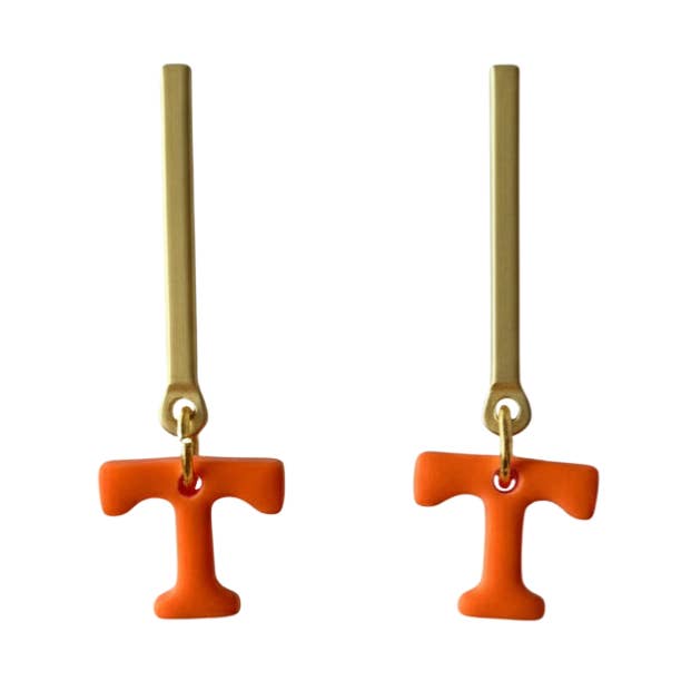 Tennessee Vols Earrings | Game Day, Orange, Jewelry for wholesale by Sweet Tree