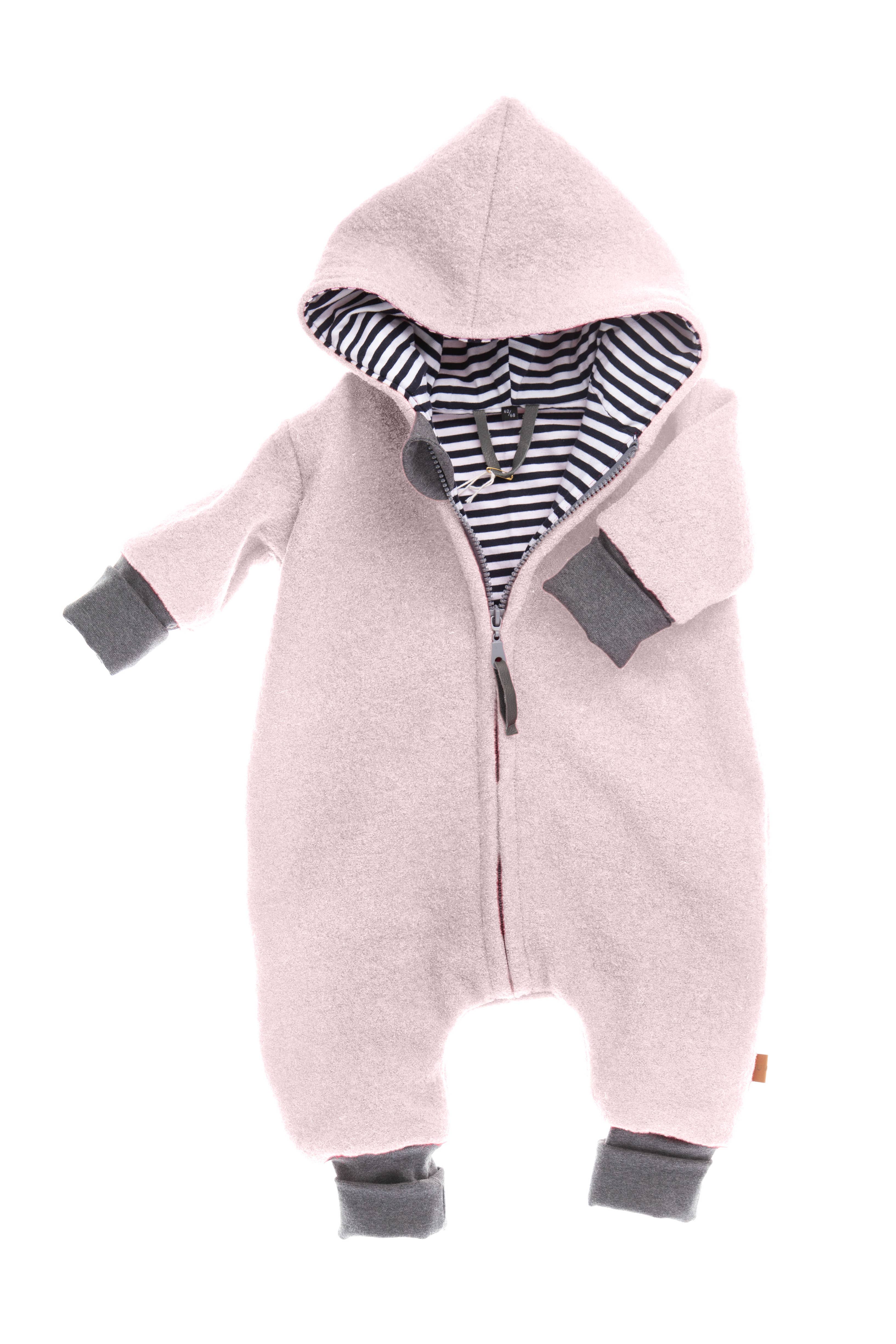 FRAUWPUNKT - Vendita all'ingrosso Tutina - Neonati - Tutina con zip Woolwalk (foderata)5