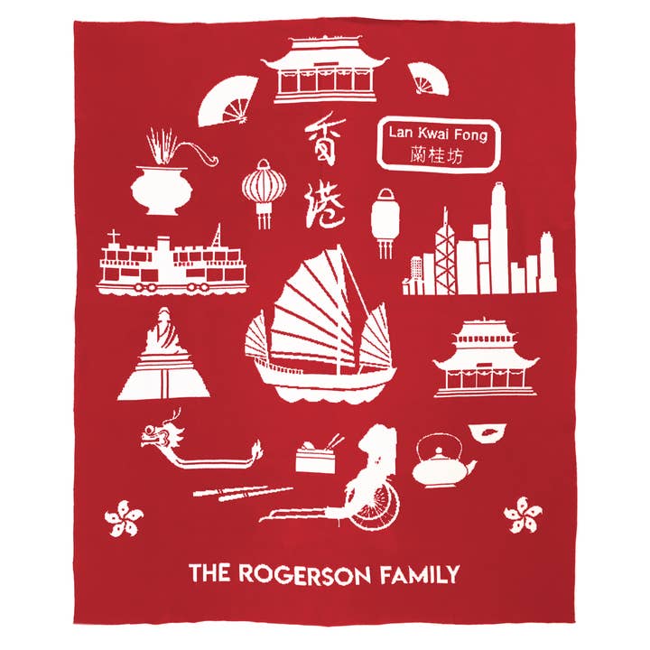 Hong Kong Love Blanket for wholesale by littledaysshop
