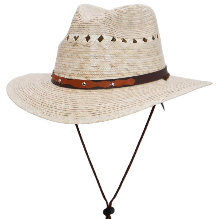 Cap Zone - Vente Chapeau de paille – femme - Chapeau de sauveteur en paille à bord plat Tycoon pour jeunes - Vent0