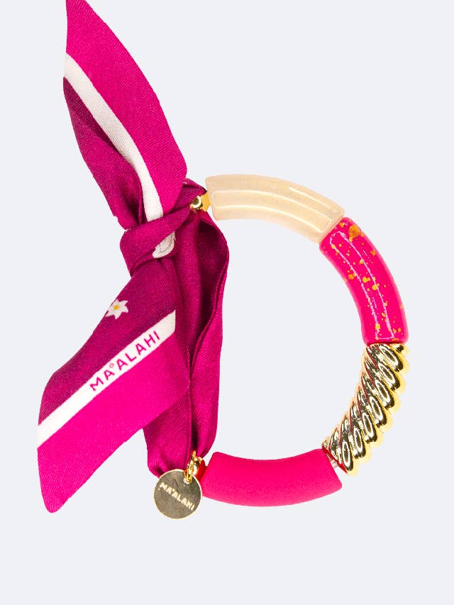 Pulsera de seda Edelweiß-Berry para venta al por mayor de MA°ALAHI Manufaktur