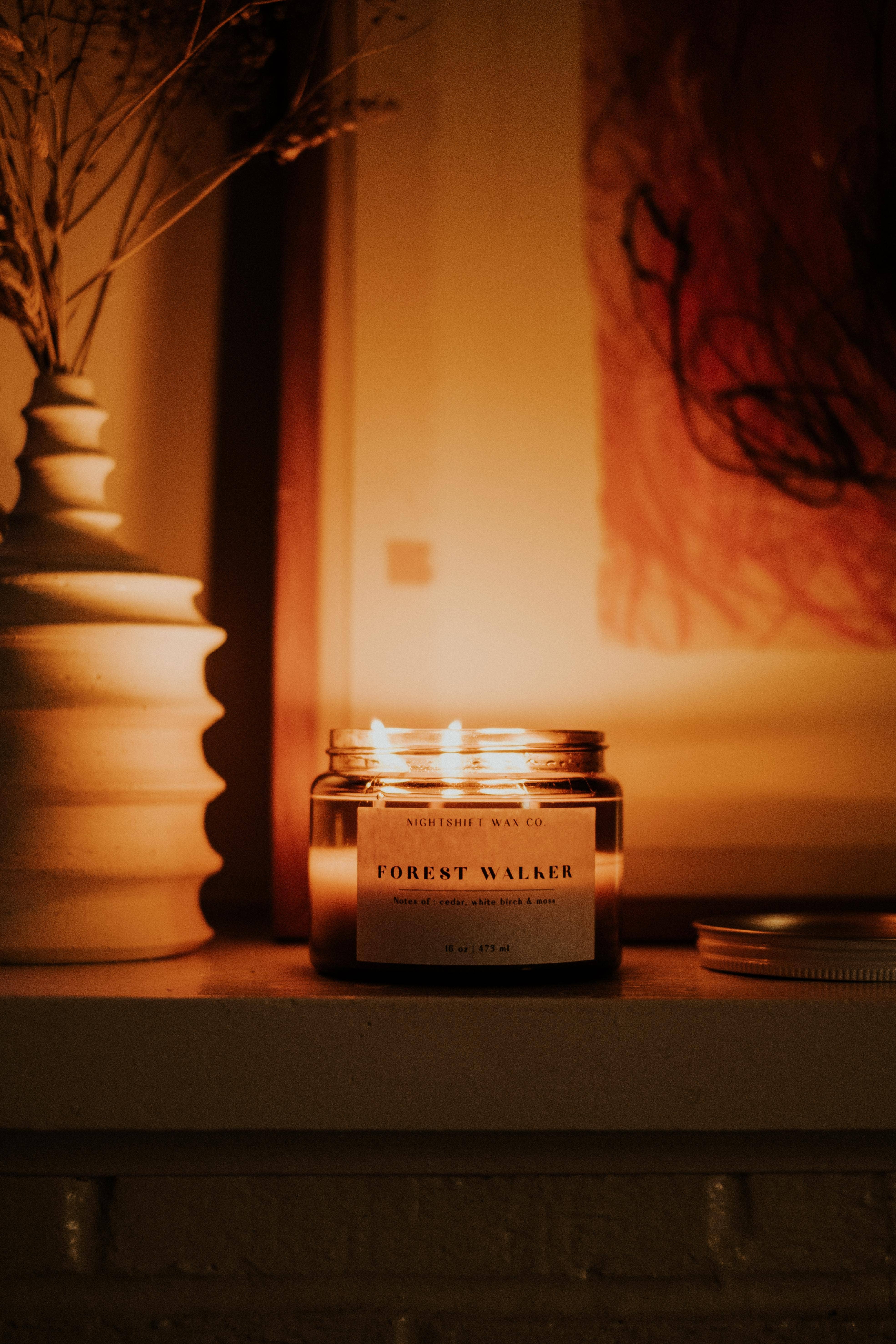 Nightshift Wax Co. - Wholesale Pot/gevulde kaars - Forest Walker soja kaars2