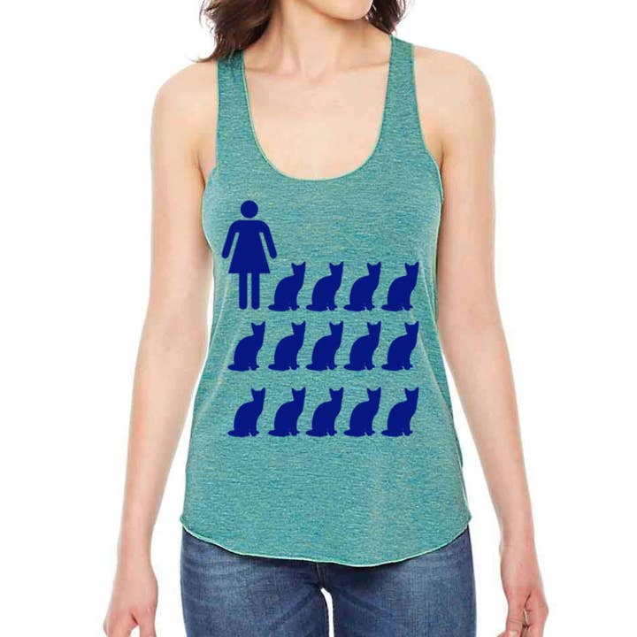 MISSION THREAD CLOTHING - Wholesale Tank Top - Women's - Crazy cat lady tank top2