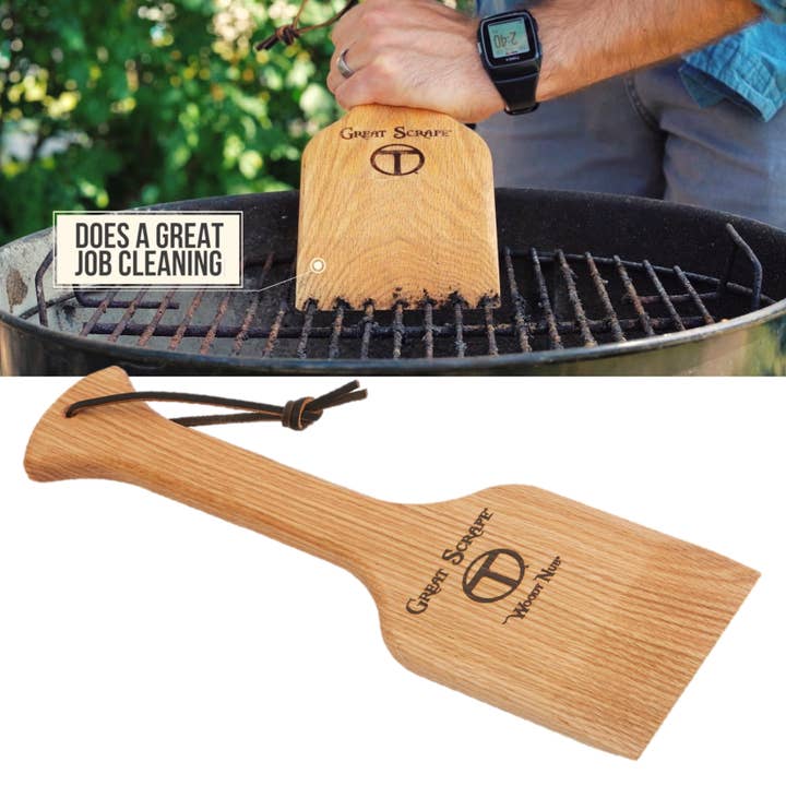 Great Scrape - Wholesale Outdoor Grill Tools - Woody Nub - BBQ Cleaning Tool & Guys Gift