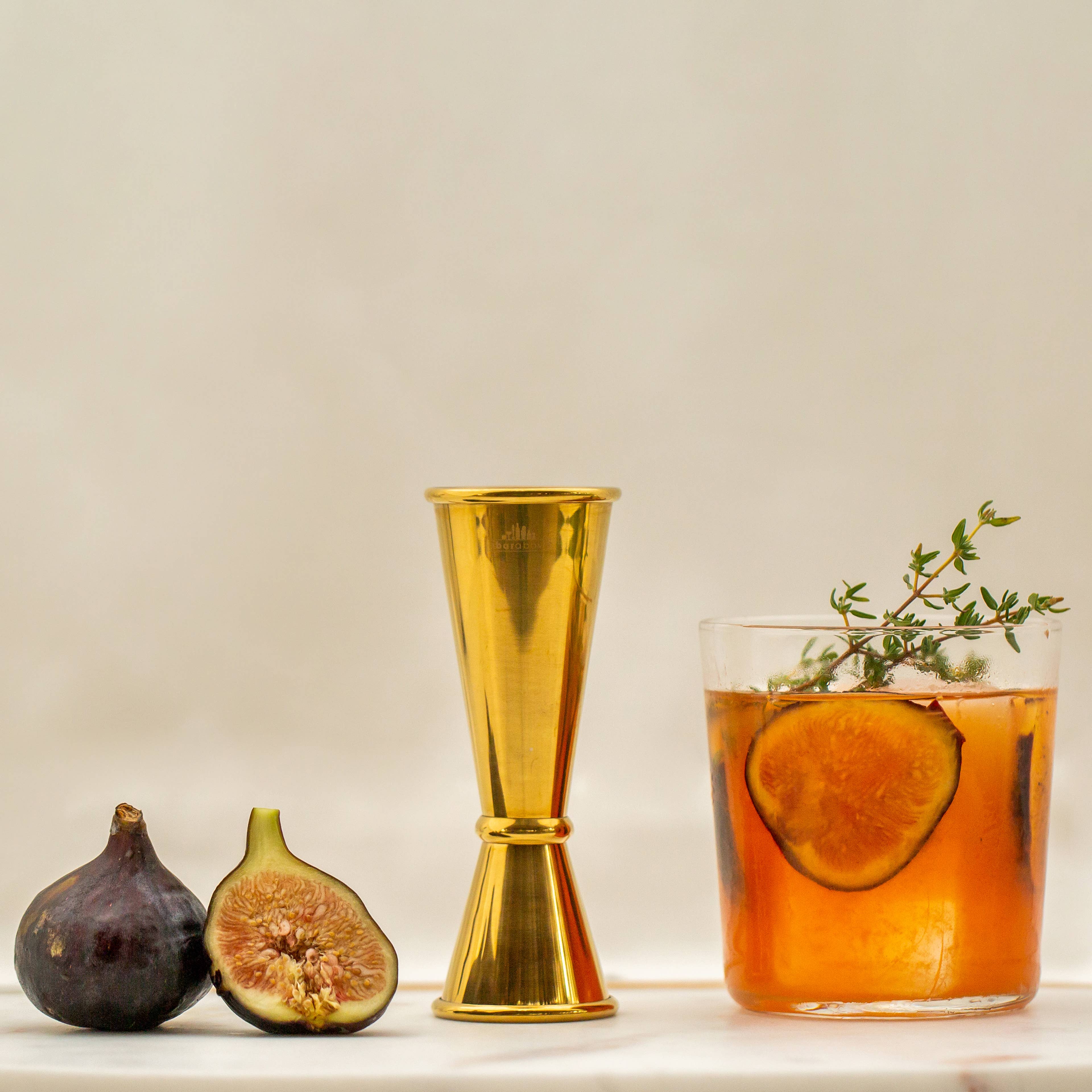 A Bar Above - Wholesale Jigger - Japanese Jigger, Gold 2 Ounce Cocktail Jigger1