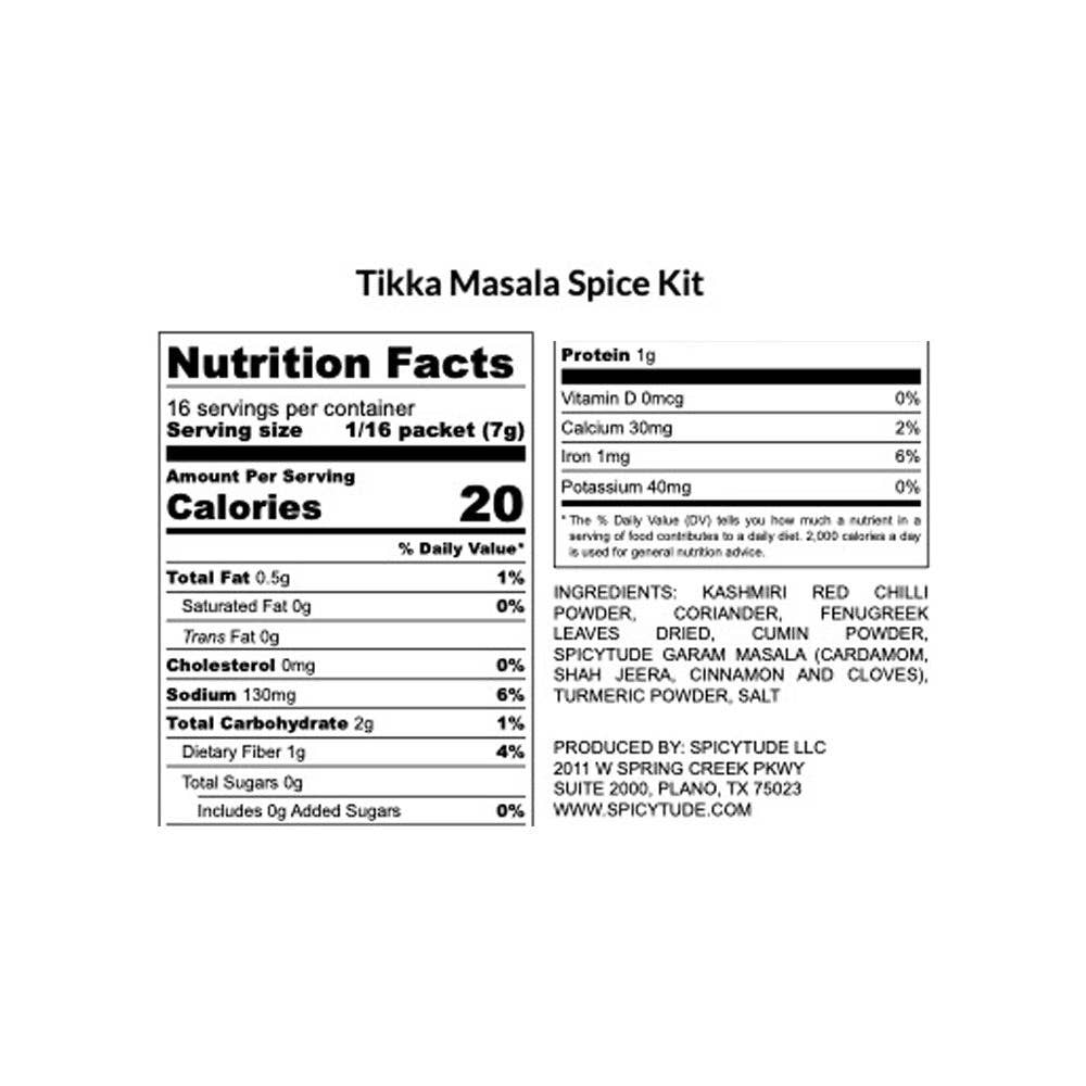 Spicytude - Wholesale Dried Spice Mix - Tikka Masala Spice Kit2