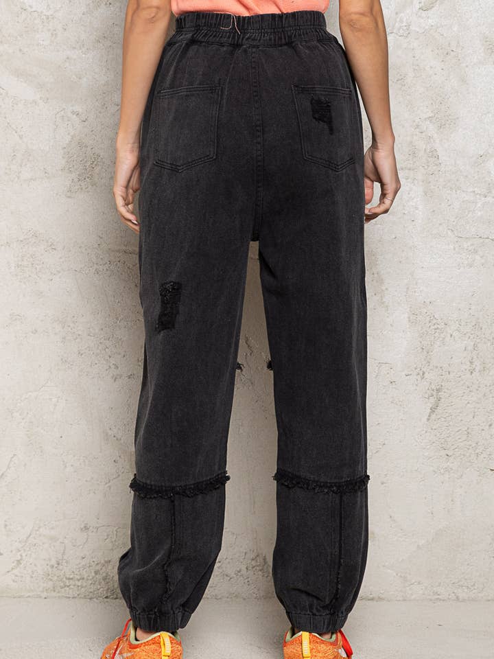 Pol Clothing - Wholesale Pants - Women's - Woven Casual Jogger Pant SALE