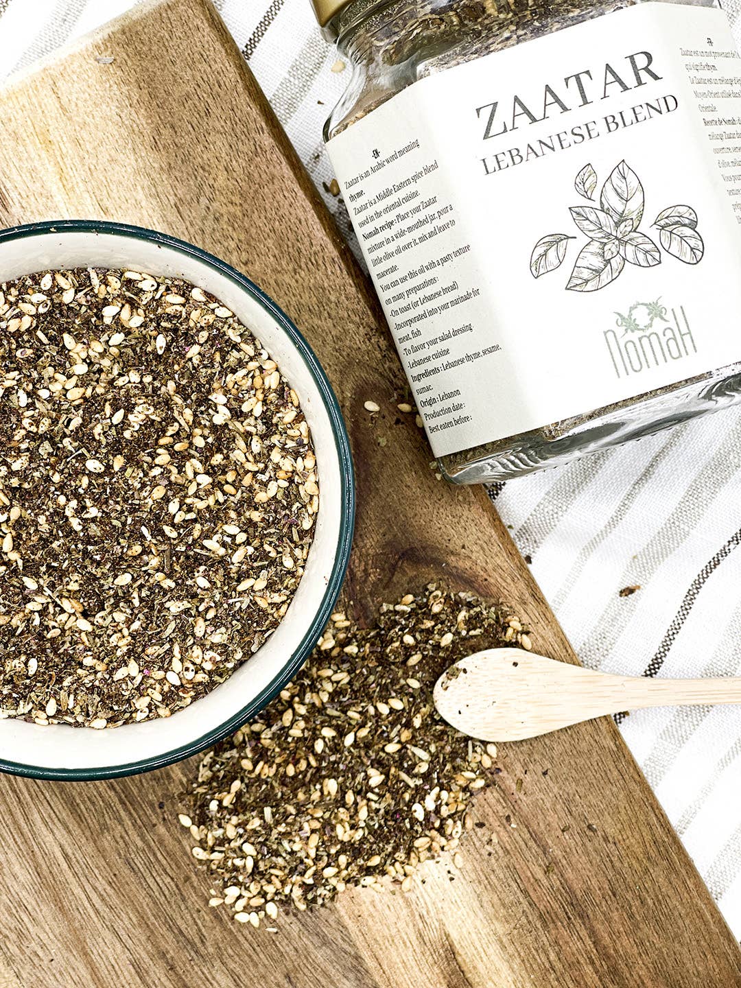 Nomah - Wholesale Dried Spice Mix - Zaatar (Mix of Lebanese Sipces)-110G1