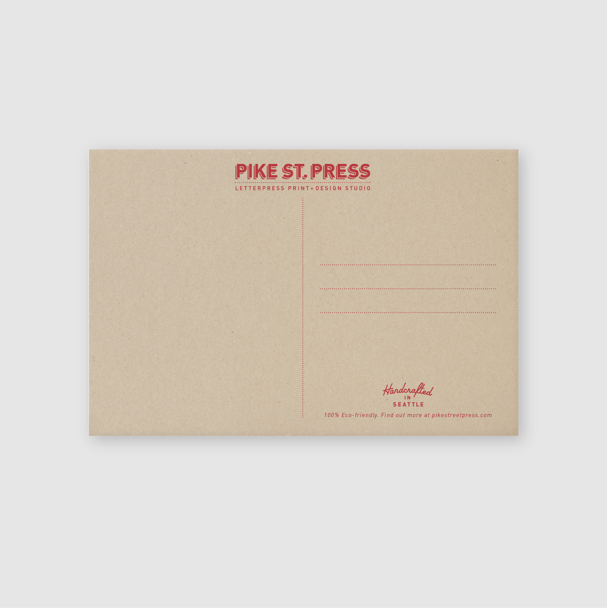 Pike Street Press - Wholesale Postcard - Public Market Pig Postcard1