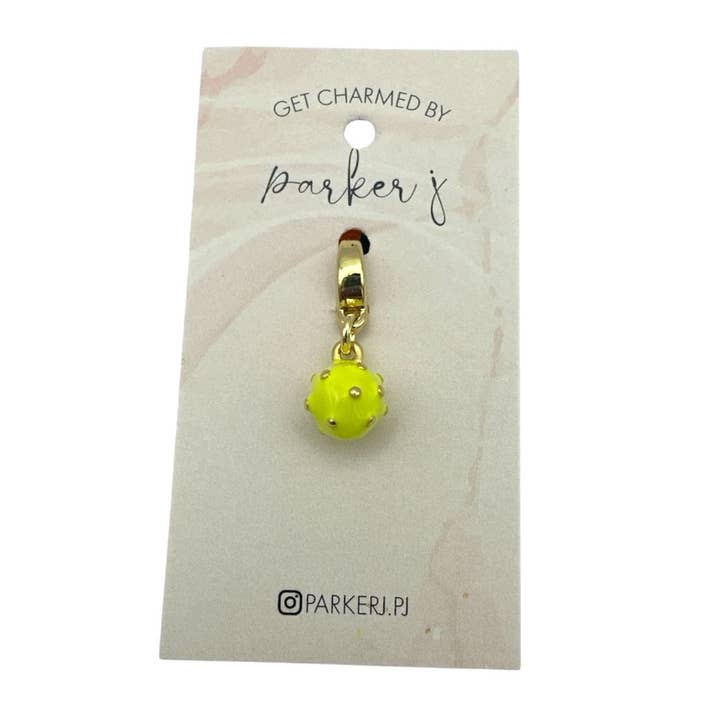 Pickleball Charm for wholesale by Parker J Jewelry & Charm Bar