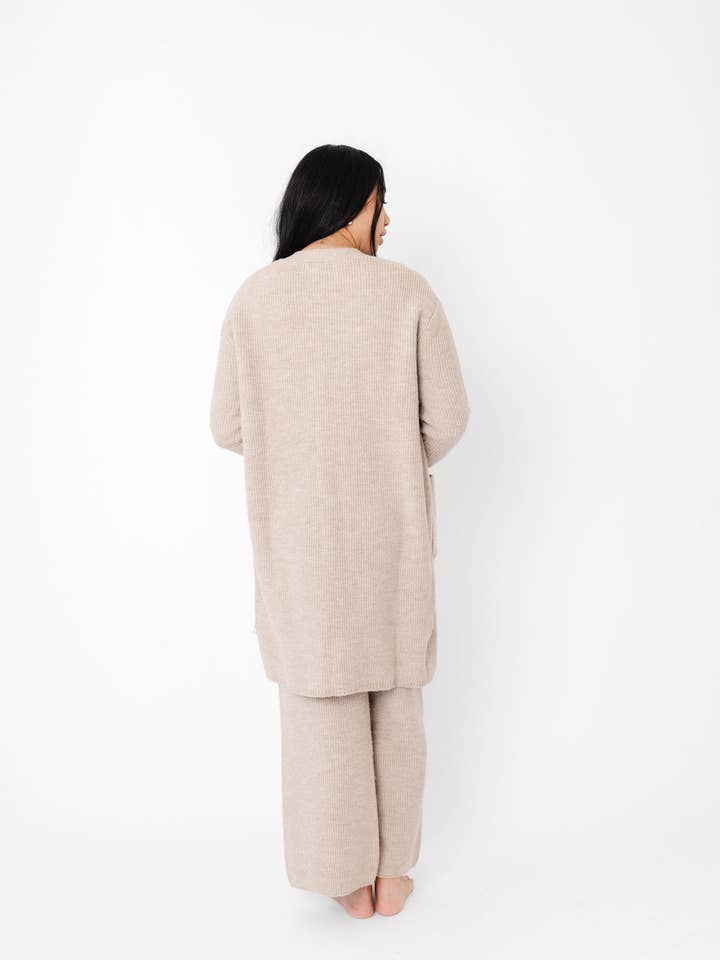 Copper Pearl - Wholesale Cardigan - Women's - Women's Luxe Cardigan - Oatmeal1