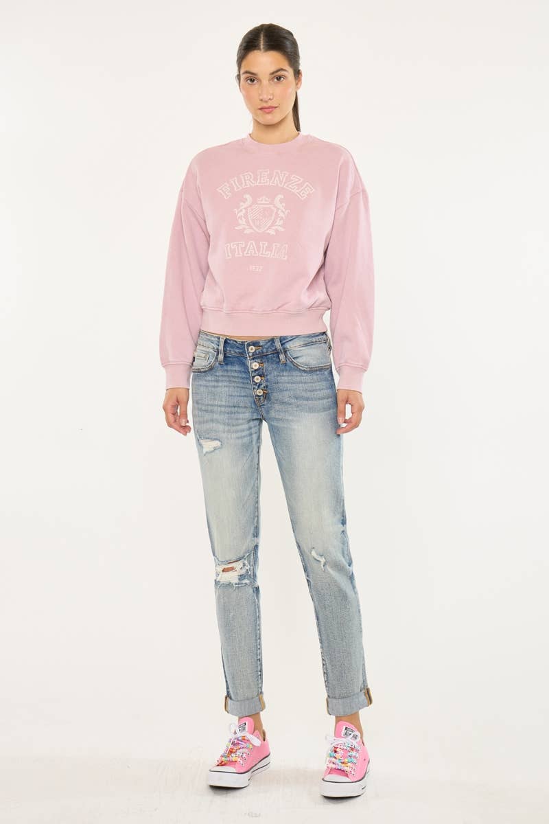 ALL Mid Rise Button Fly Mom Jeans - KC5118D for wholesale on Faire1