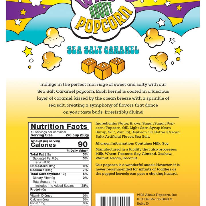 Wild About Popcorn - Wholesale Popcorn - Sea Salt Caramel2