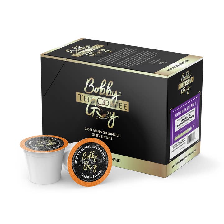 Bobby's Black Gold & Bold for wholesale by Bobbythecoffeeguy