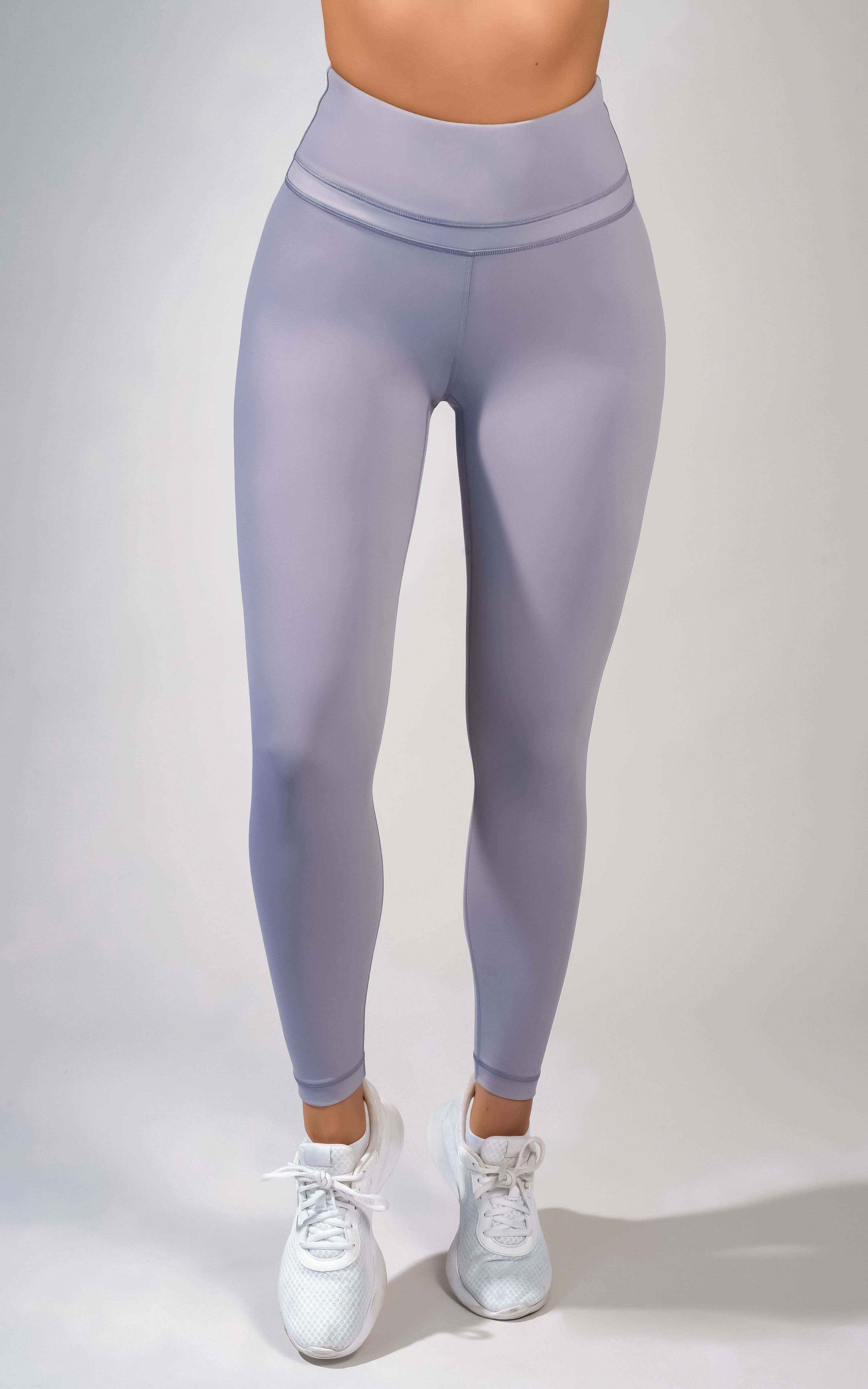 90 Degree by Reflex & Yogalicious - Wholesale Athletic/Lounge Leggings - Women's - "Bootyful" brand Interlink V-Back Cire High Rise 7/8 Ankle L5