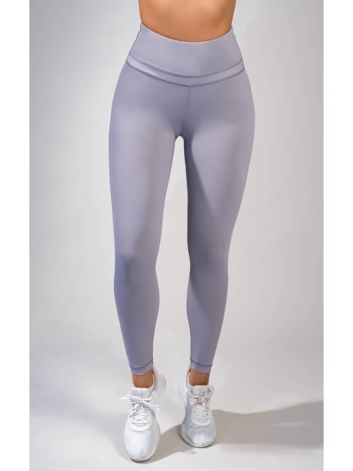 90 Degree by Reflex & Yogalicious - Wholesale Athletic/Lounge Leggings - Women's - "Bootyful" brand Interlink V-Back Cire High Rise 7/8 Ankle L5
