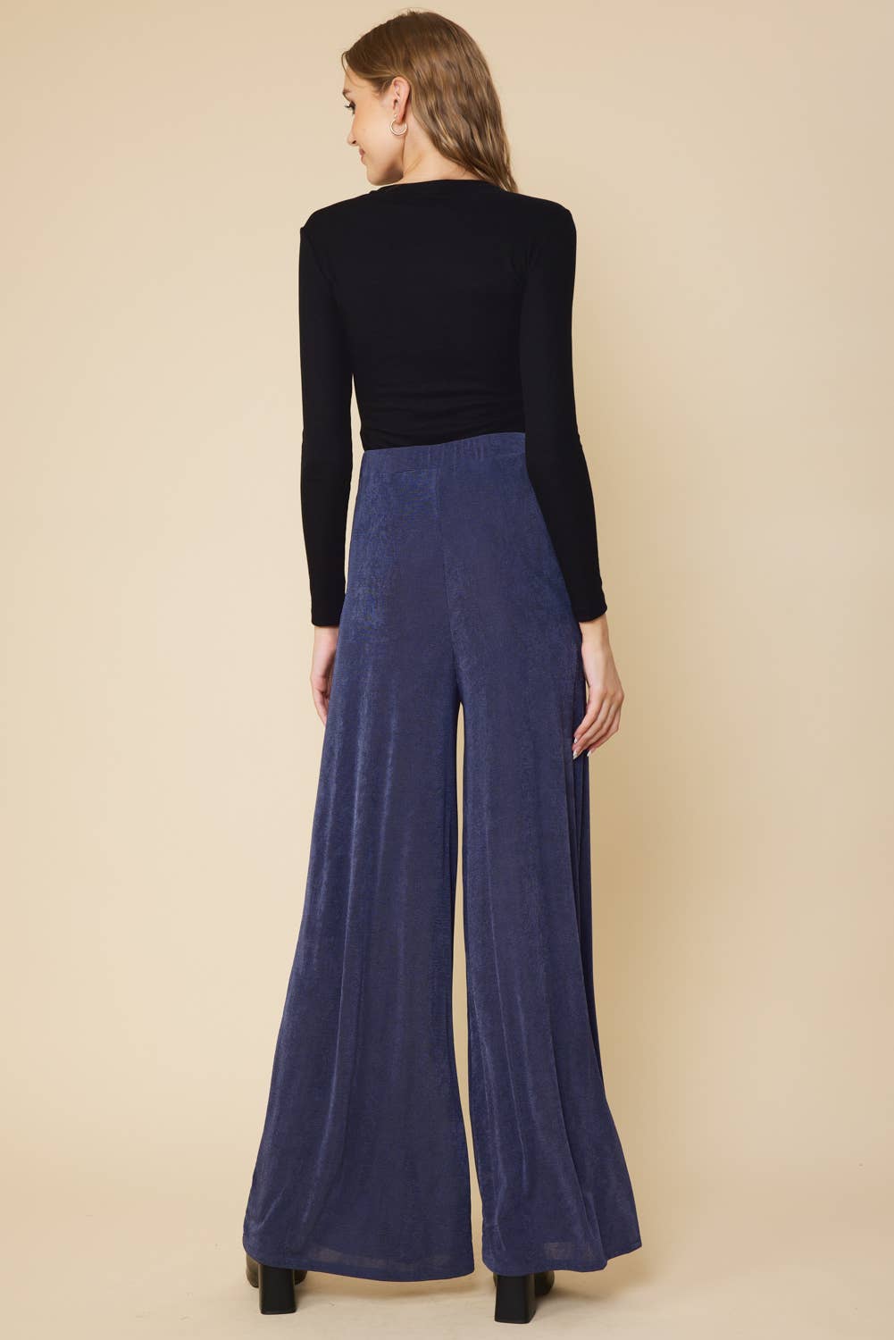 FSL Apparel - Wholesale Pants - Women's - SP7053 - WIDE LEG LONG PANTS WITH ELASTIC WAIST BAND8