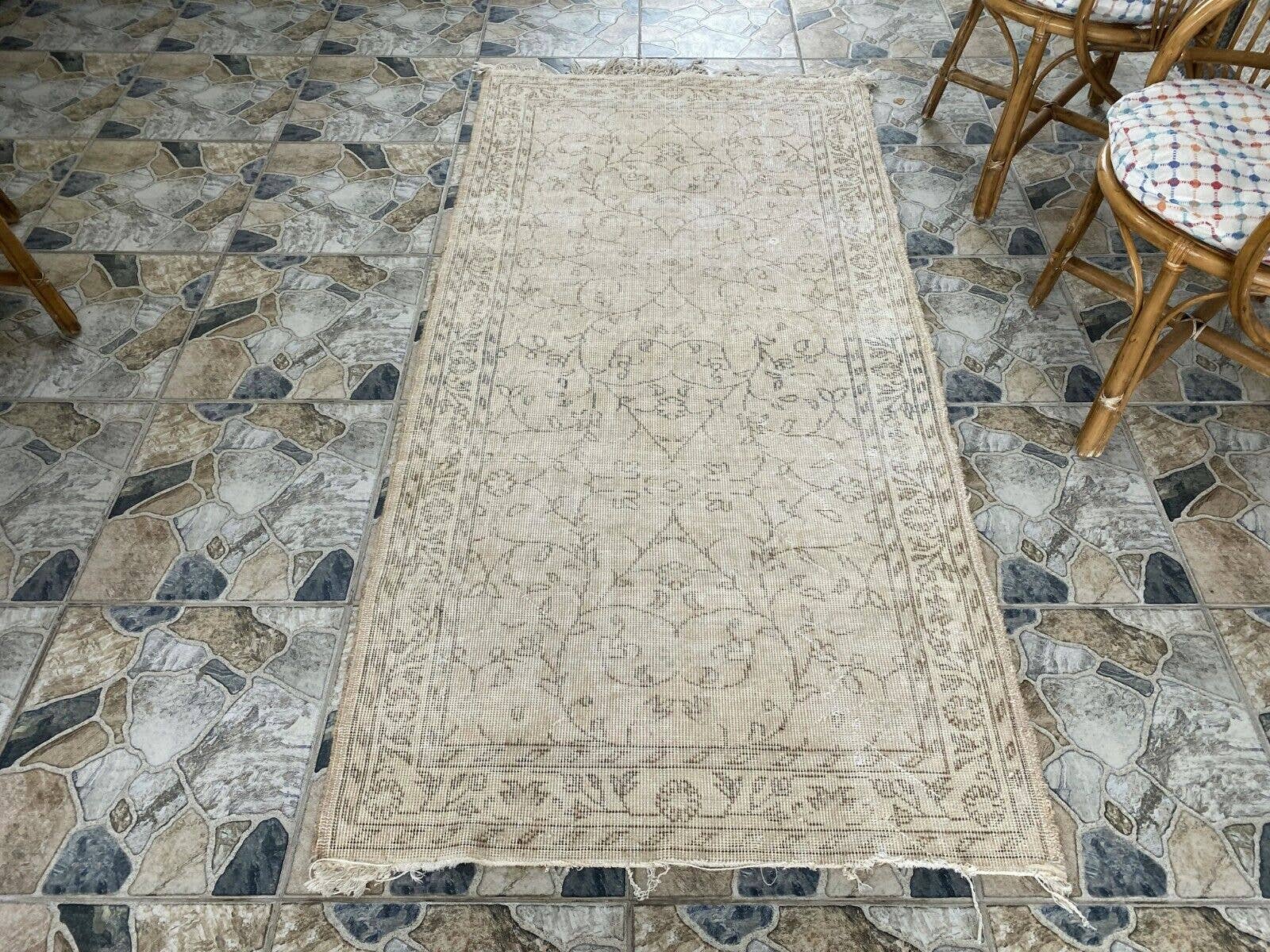 Oushak Rugs - Vendita all'ingrosso Tappeto - Tappeto Oushak Geometrico Vintage in Lana Turca Fatto a Mano8