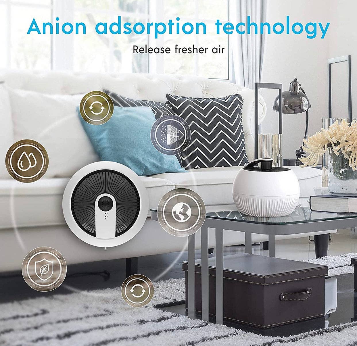 OutdoorSolarOutlet - Wholesale Air Purifier - Air Purifier for Allergies, Air Choice True HEPA Filter Air Purifier, Remove 99.97% of Dust Smoke,Portable and 25dB Quiet Air Purifier2