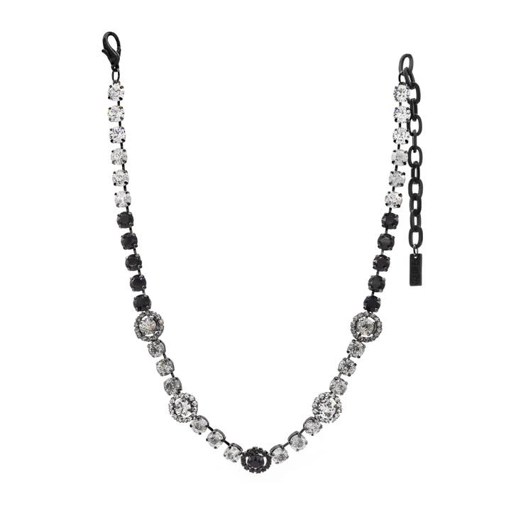 TOVA - Wholesale Link & chain necklace - Milly Necklace in Medium Gunmetal