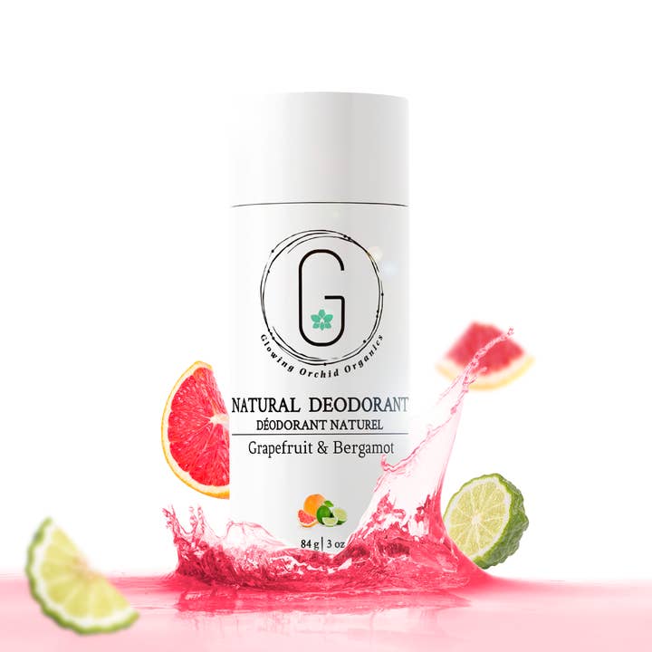Deodorant - Grapefruit & Bergamot for wholesale by Glowing Orchid Organics