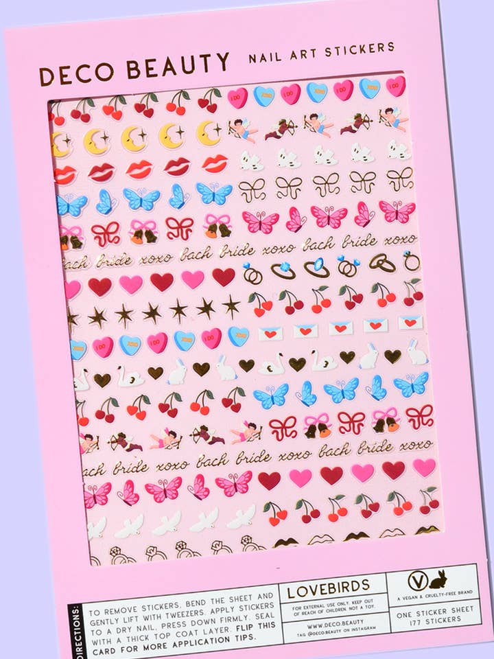 Nail Art Stickers - LOVEBIRDS for wholesale by Deco Beauty