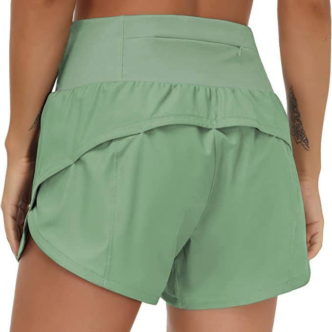 Rosa Clothing - Wholesale Shorts - Women's - athletic workout high-rise short w back pocket - 29 colors0