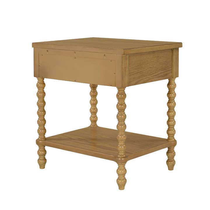 Olliix - Wholesale Bedroom Furniture - Traditional Wood Nightstand with Turned Legs5
