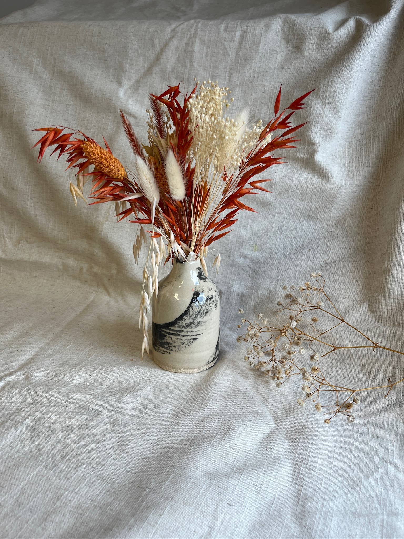 Charlotte Manser Ceramics - Wholesale Vase - The Maker's Mark Ceramic Bud Vase/Reed Diffuser bottle1