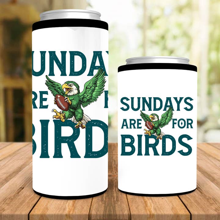 Into The Desert - Wholesale Drink Huggers & Koozies - Sundays Are For The Birds Eagle Can Cooler