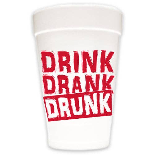 Drink Drank Drunk - 10 pack for wholesale by Sassy Cups
