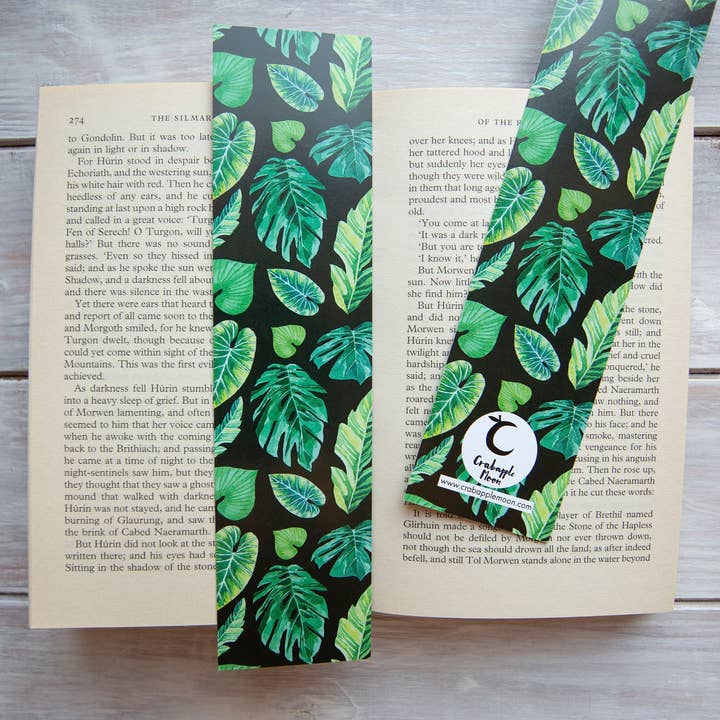 Tropical Leaves Bookmark for wholesale by Crabapple Moon