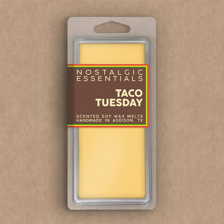 Taco Tuesday Scented Soy Wax Melt Snap Bars for wholesale by Nostalgic Essentials