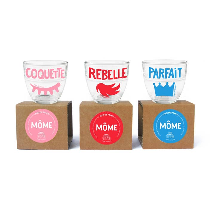 Pied De Poule - Wholesale Drinking Glass/Cup - Duralex Gigogne Glass - RED REBEL2