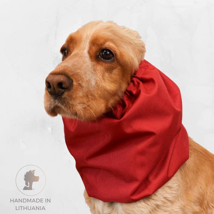 Snood Imperméable pour Chien | Flamme Cerise pour la vente par Distinguish Me