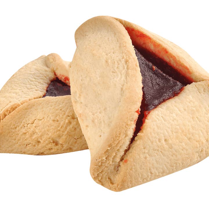 hamentashen aux framboises géantes pour la vente par Reisman's Bakery
