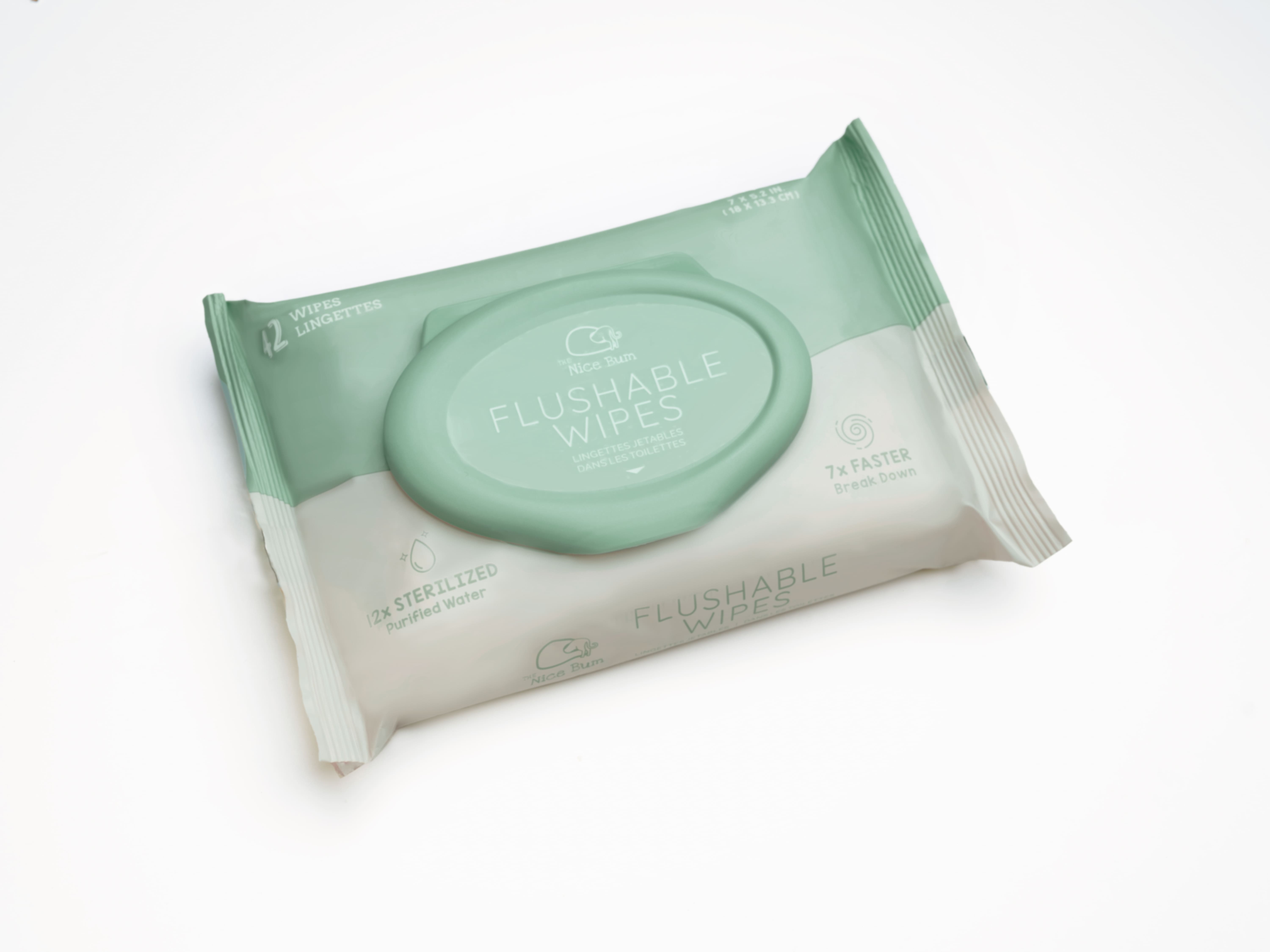 The Nice Bum - Wholesale Face & Body Wipes - Extremely clean Flushable Wipes 7X faster break down2
