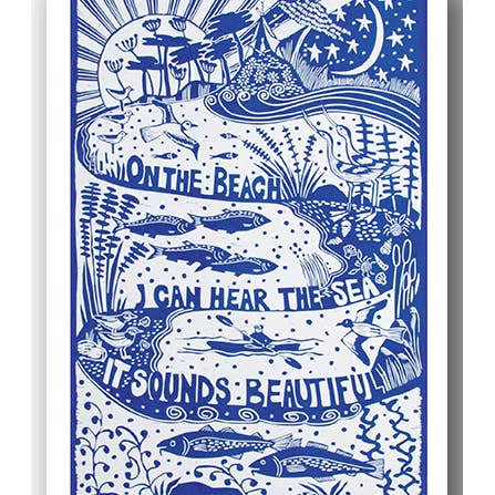 NC042 On The Beach - Mariann Johansen-Ellis for wholesale by Cardiau Nico Cards