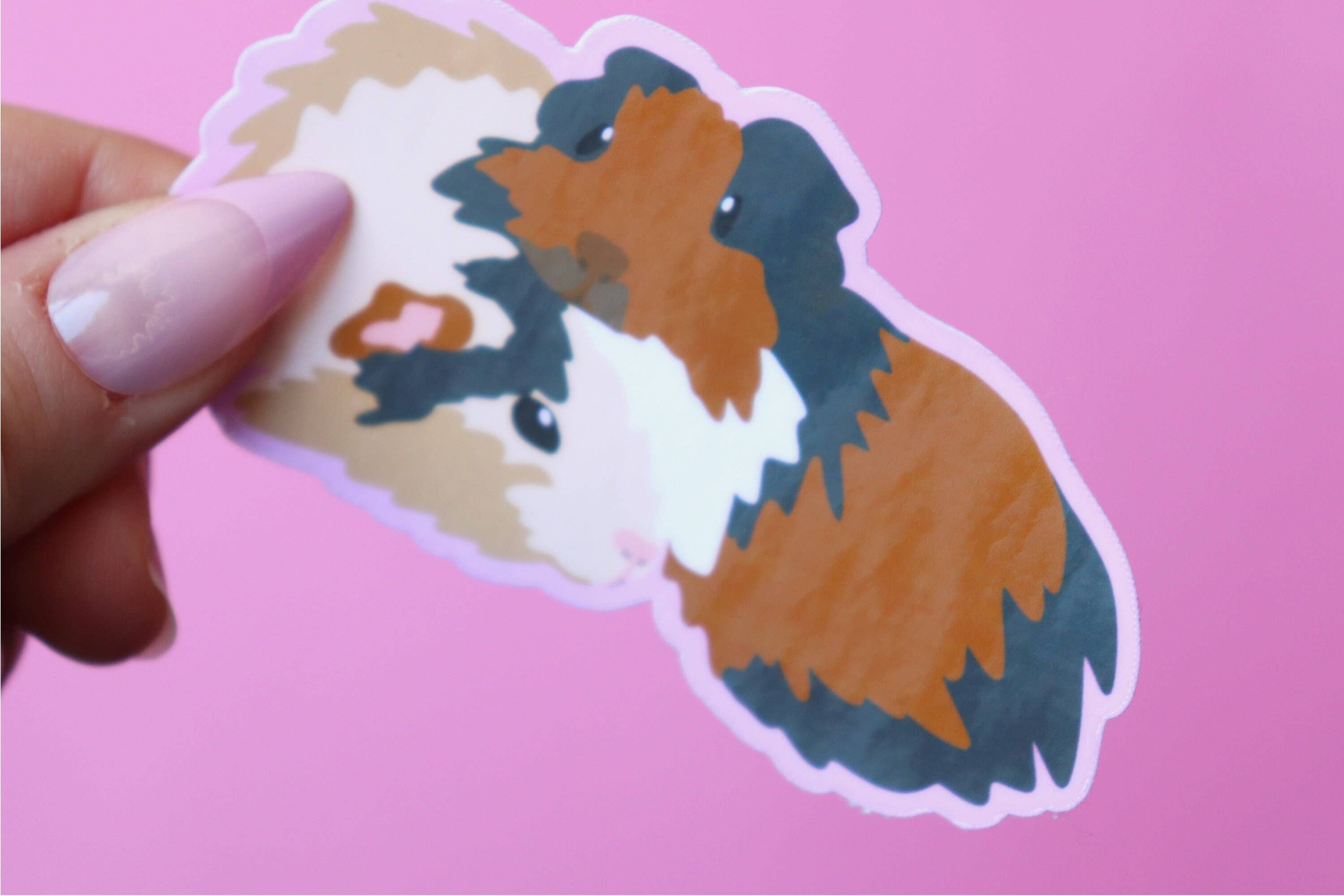 Sticker Hardly Know Her - Wholesale Sticker - Cuddling Guinea Pigs Waterproof Vinyl Sticker3