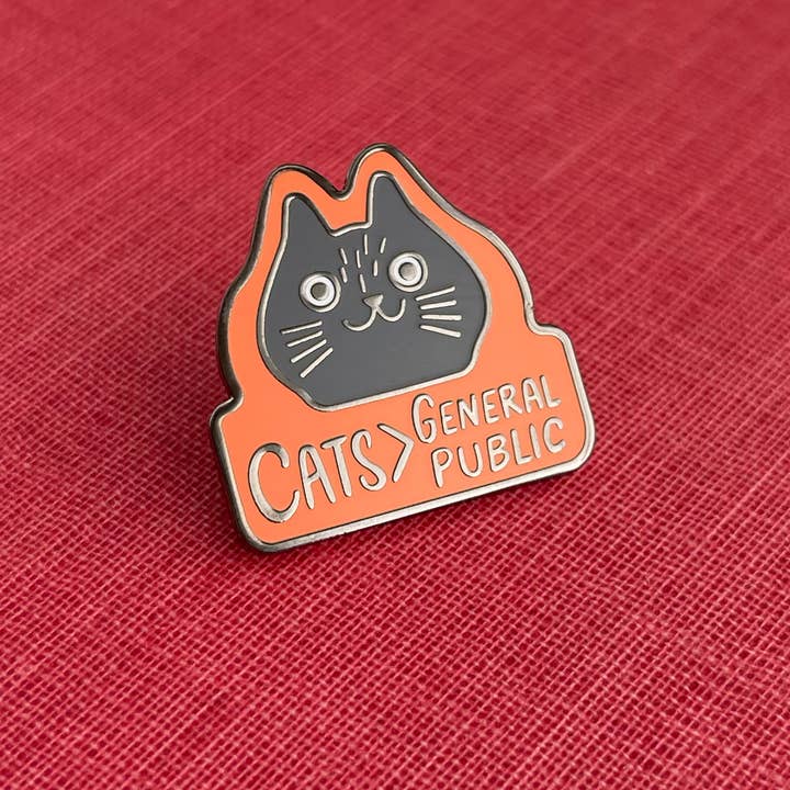 Paper Parasol Press - Wholesale Lapel Pin/Button - Cats > General Public1