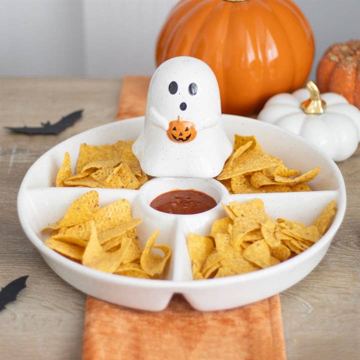 Something Different Wholesale – wholesale Serving bowl – Ghost Halloween Chip & Dip Snack Serving Dish4