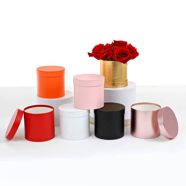 UNIKPACKAGING - Wholesale Gift Box - Cylinder Gift Box for Flowers – 5.5" dia x 5" in0