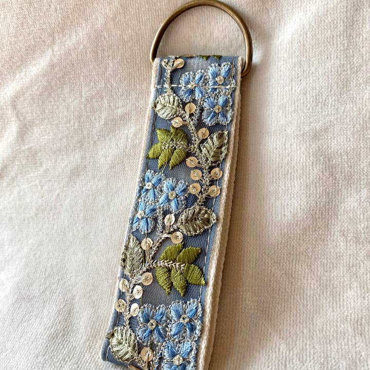 Temple of Treasure - Wholesale Keychain - Women's - Harvest Grapes in Blue - floral keychain - autumn gifts 2