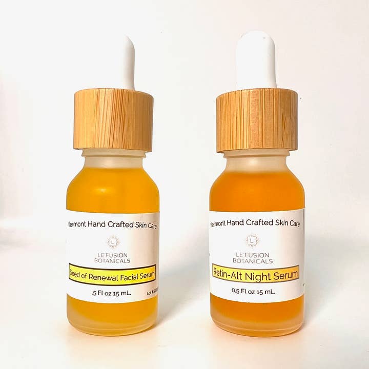 Day & Night Serum (Seed of Renewal & Retin-alt Serum) for wholesale by Le'Fusion Botanicals