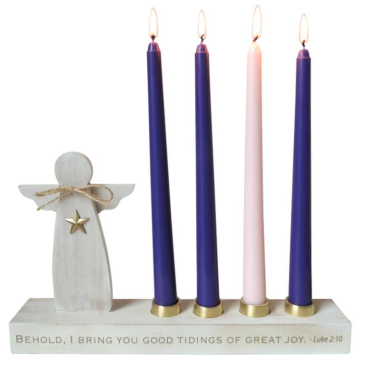 Abbey + CA Gift - Wholesale Candle Holder - Angel Advent Candle Holder6