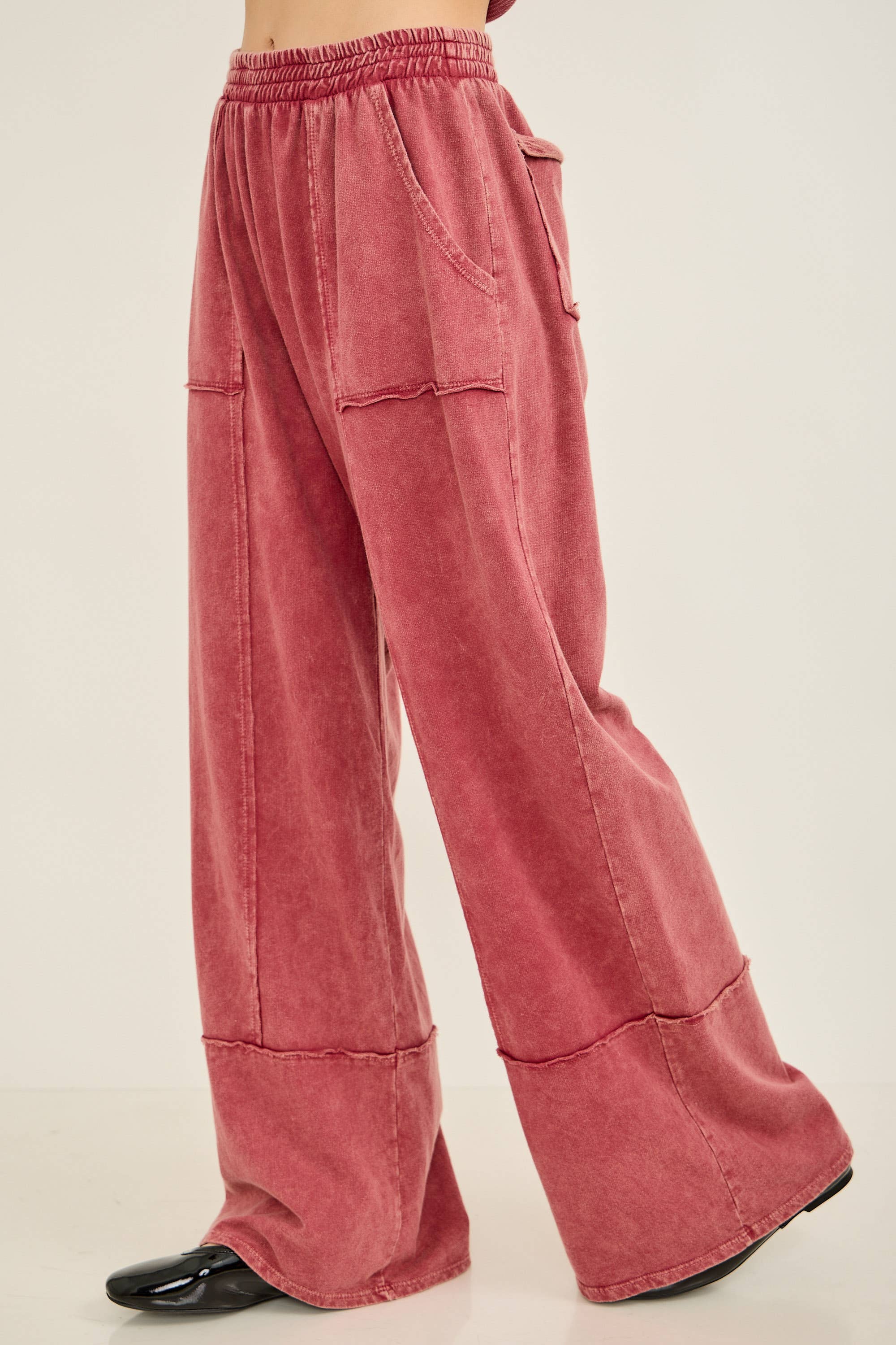 J.Her - Wholesale Pants - Women's - Mineral Washed Everyday Everywhere Terry pants HP686612